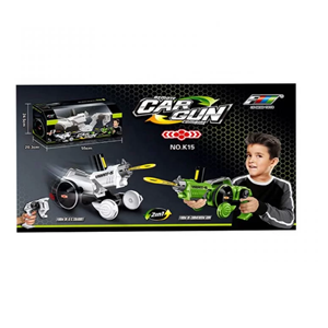 تفنگ اسباب بازی تبدیل شونده به ماشین کنترلی مدل 2in1 remote Deformation Car Gun Combine Variant 15 -اسباب بازی